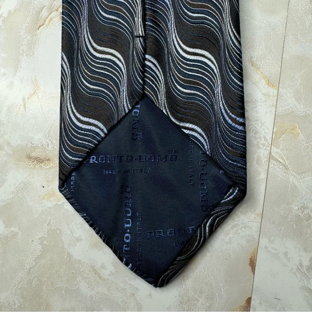 Pronto Uomo 100% Silk Men's Tie 3 3/4